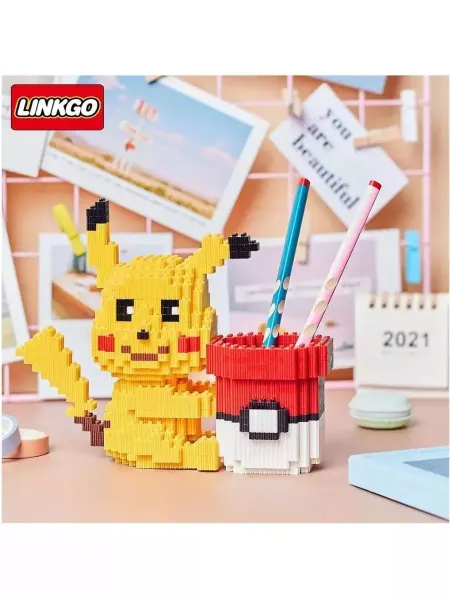 LEGO Конструктор мини блоки 3D фигурка Пикачу, 830 дет 68343