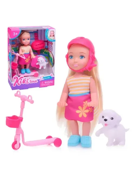 URAL TOYS Кукла с питомцем, в коробке