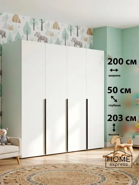 HOME express Шкаф для одежды Elbrus 2000х500x2030 (EL-200-50-E2HE-R)