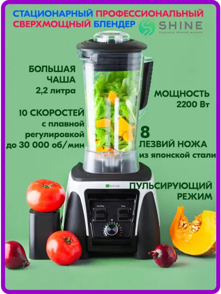Shine Блендер стационарный профессиональный BLW-01 2200 Вт