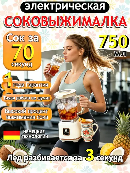 Style brand Портативный блендер для смузи и коктейлей с измельчителем