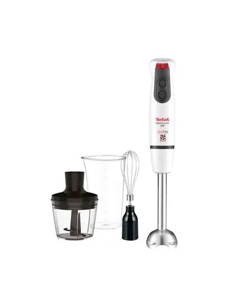 Tefal Блендер погружной мощный со стаканом и насадками HB833132