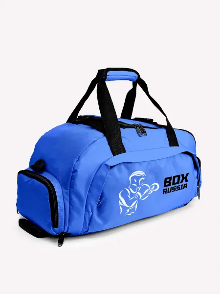 Aika "Яркость и стиль в спорте" Спортивная сумка-рюкзак "Бокс - Box Russia" 2в1, XXL