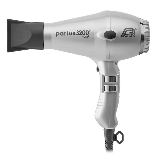 Фен для волос профессиональный Parlux 3200 Plus Silver, количество температурных режимов 3, 2 скорости