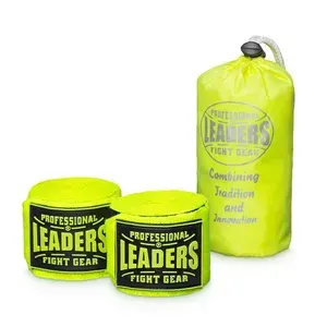 LEADERS Бинты боксерские PRO 84 16 розовые