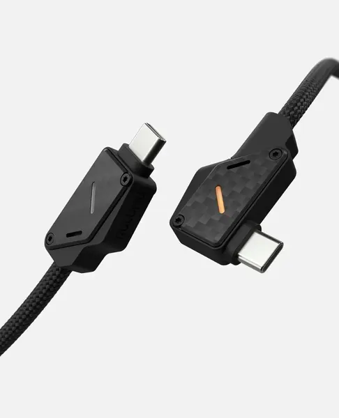 Кабель для зарядки Aulumu M07, Type-C, Carbon 2 м, для ноутбуков, смартфонов, мониторов и других USB-C устройств