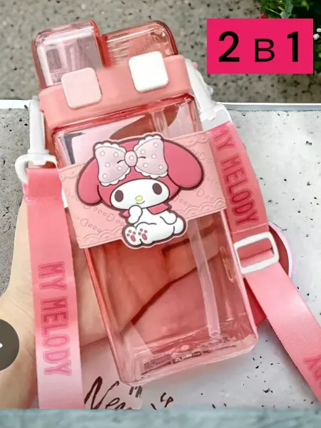 BalesXO Бутылка для воды детская с трубочкой My Melody в школу