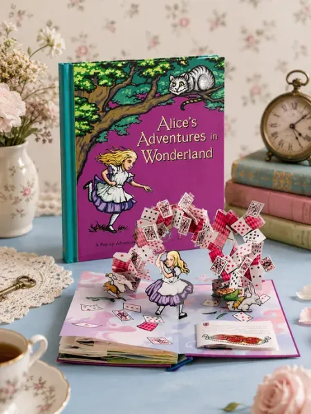 Alice in Wonderland Pop-up Book. Книга на английском