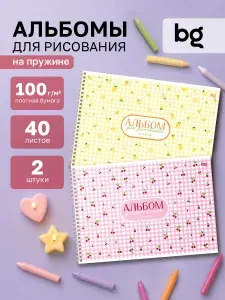 Альбом для рисования А4 на спирали 40 листов