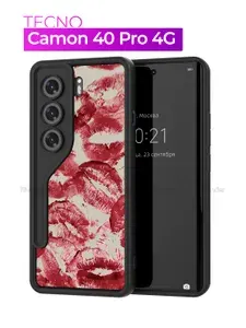 Чехол на Tecno Camon 40 Pro 4G / Техно Камон 40 Про с принтом, Поцелуй