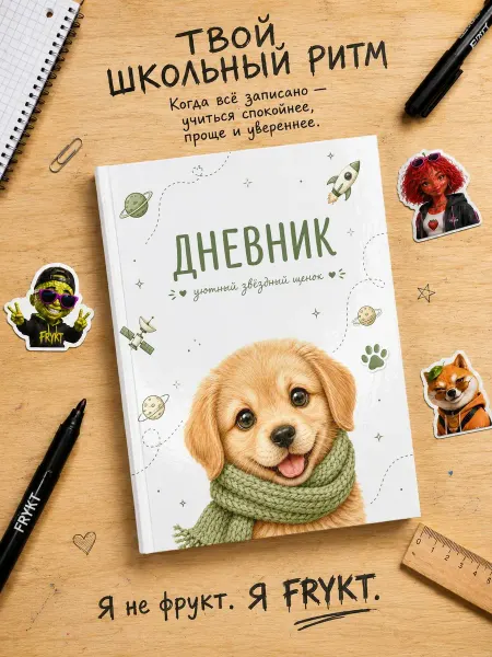 Frykt Школьный дневник 1-11 класс Космические собаки