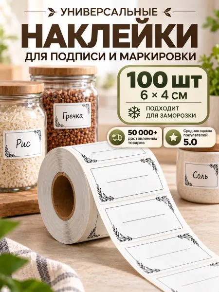 Нет бренда Наклейки для маркировки и подписи 100 шт
