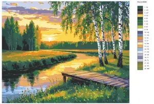 Нет бренда Картина по номерам, 40 x 50, ELLU-0030, пейзаж, природа
