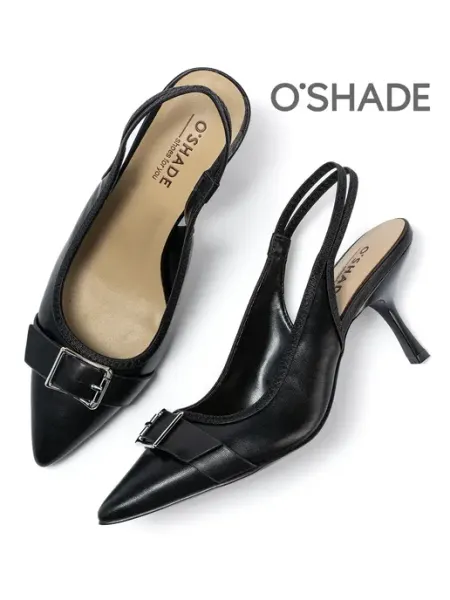 O`SHADE Туфли черные женские на каблуке