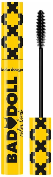 Тушь для ресниц цветная Belor Design BAD DOLL Объемная фиолетовая