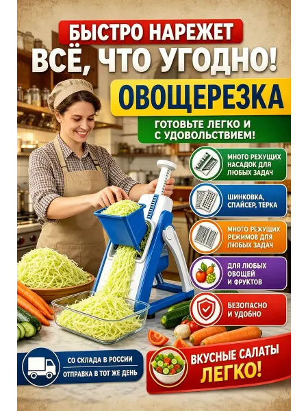 Овощерезка для посудомойки, 3 нарезки