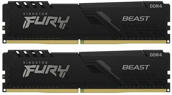 Оперативная память Kingston FURY Beast 32 ГБ (16 ГБ x 2 шт.) DDR4 3200 МГц DIMM CL16