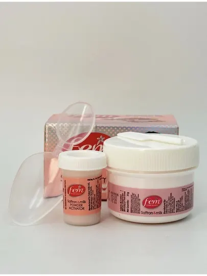 Осветляющий крем для лица и бровей Fem Saffron Milk против нежелательных волос 8 г и 40 г