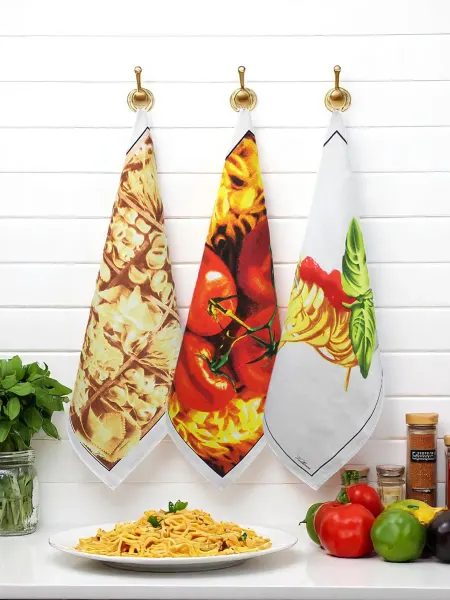 GRAND TEXTIL Кухонные полотенца хлопок, набор 3 шт