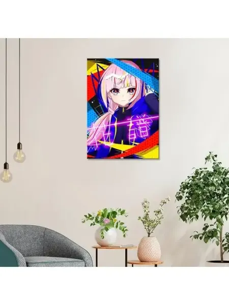Classic Art Картина на холсте Аниме-девочка в ярких красках 20х30