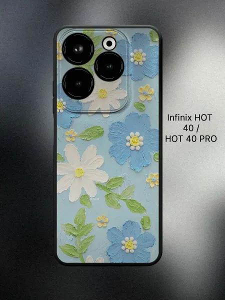 ANP Case Чехол на Infinix HOT 40 с цветочками