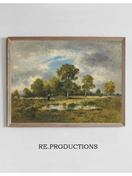 Re.productions Постер La Mare Aux - Narcisse-Virgile Diaz de La Peña