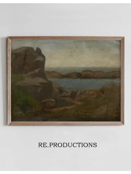Re.productions Постер Old Boathouse Beach, Newport - John La Farge