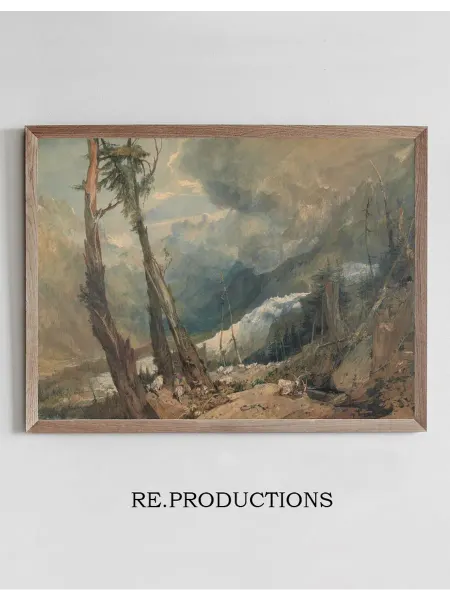 Re.productions Постер Mer de Glace, in - Joseph Mallord William Turner