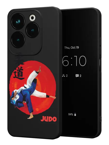 PBl store Чехол на Infinix HOT 40 HOT 40 PRO с принтом Дзюдо