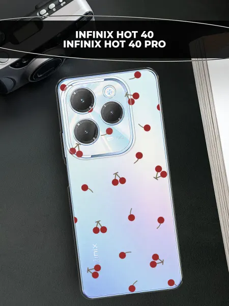 Infinix Чехол на HOT 40 40 Pro с вишней