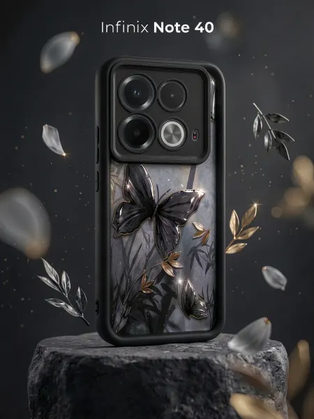 ЧЕХОЛБЕРИ Чехол с высокими бортами и принтом на Infinix Note 40