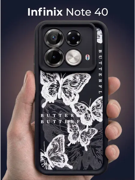 URBAZZA Чехол на Infinix Note 40 с бортиками и рисунком