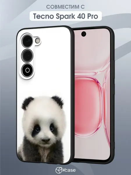 Kcase Чехол на Tecno Spark 40 Pro с принтом Панда