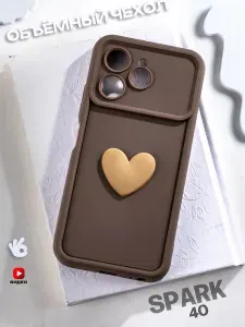 Чехол на Tecno Spark 40 с сердечком