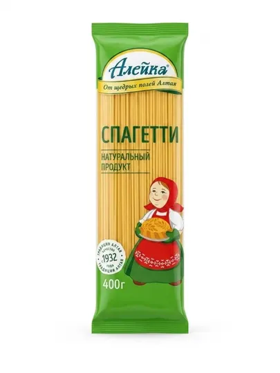 Спагетти Алейка из твердых сортов пшеницы 400 грамм