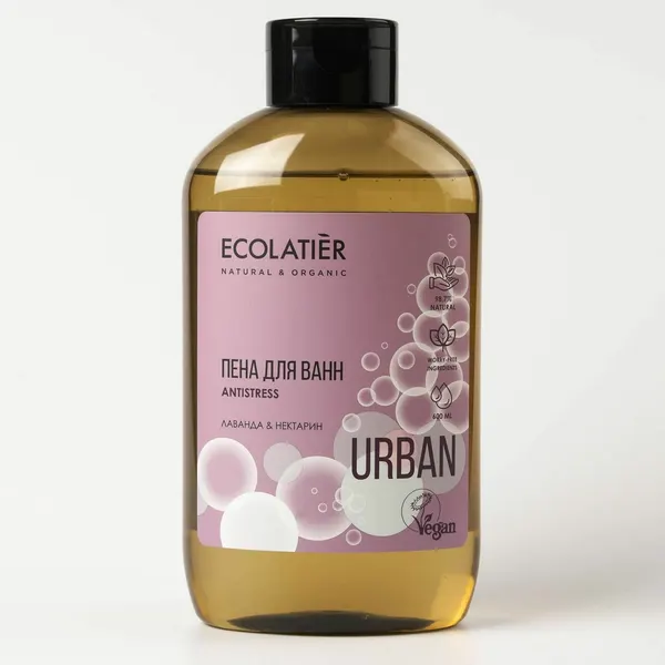 Ecolatier Пена для ванн лаванда и нектарин, 600 мл