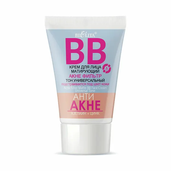 Белита BB крем для лица анти акне матирующий акне фильтр тон универсальный 30 мл