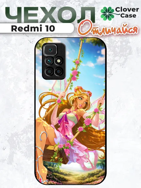CloverCase Чехол на Redmi 10 Флора