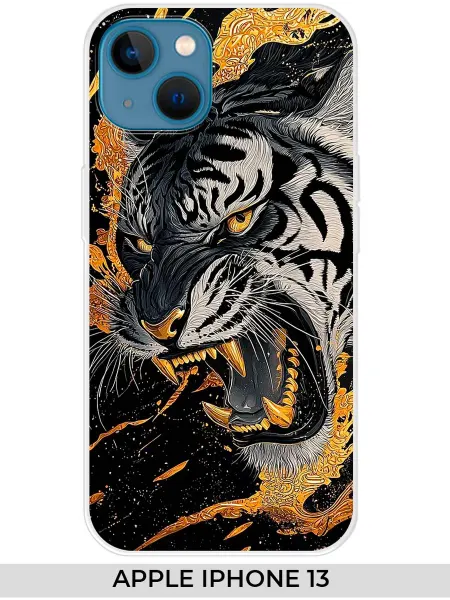 NOOTO Чехол на Apple iPhone 13 (для Айфон 13) Тигр