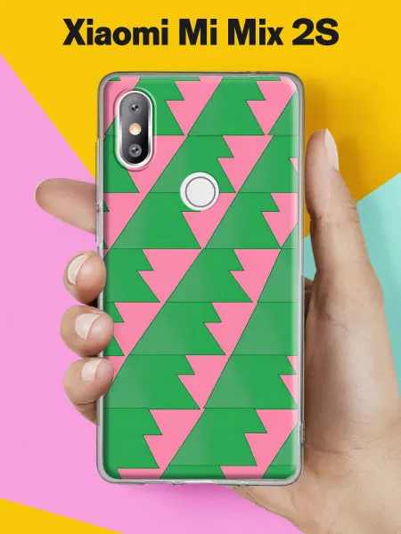 Xiaomi Чехол на Mi Mix 2S с принтом Геометрические ёлочки