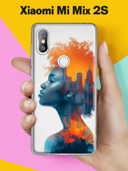 Xiaomi Чехол на Mi Mix 2S с принтом Город в мечтах