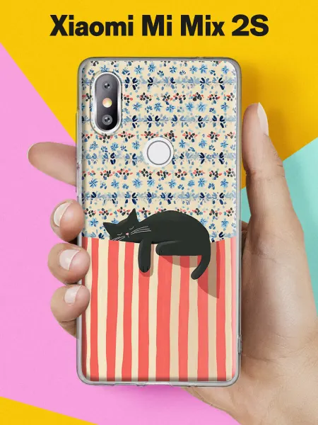 Xiaomi Чехол на Mi Mix 2S с принтом Спящий котик