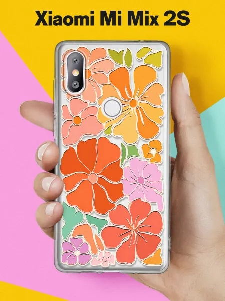 Xiaomi Чехол на Mi Mix 2S с принтом Летний цветочный сад