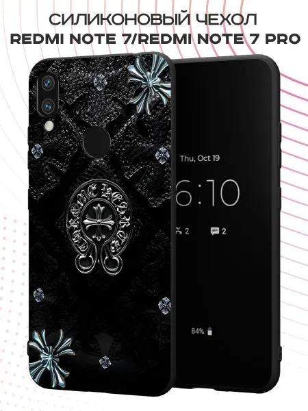 PBl store Чехол на Xiaomi Redmi Note 7 с принтом Chrome Hearts