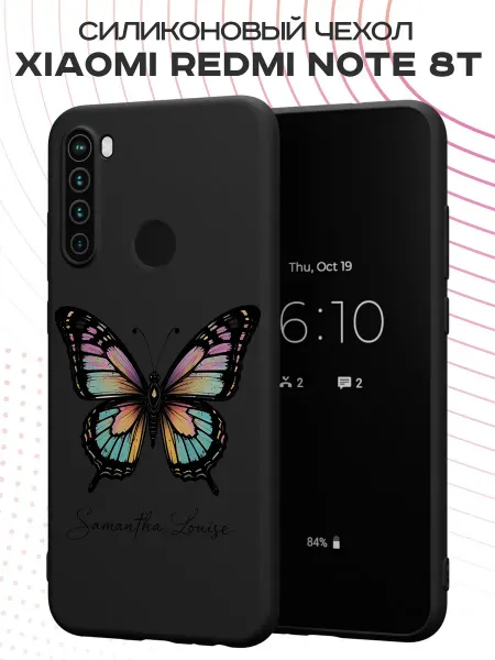 FACTORIA Чехол на Xiaomi Redmi Note 8T с принтом Бабочка