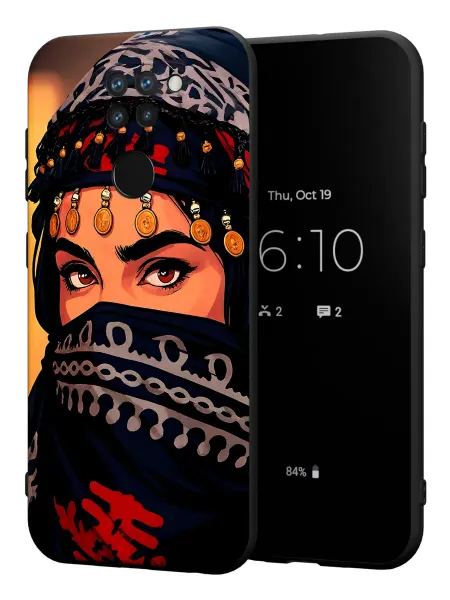 PBl store Чехол на Xiaomi Redmi Note 9 с принтом Мусульманка