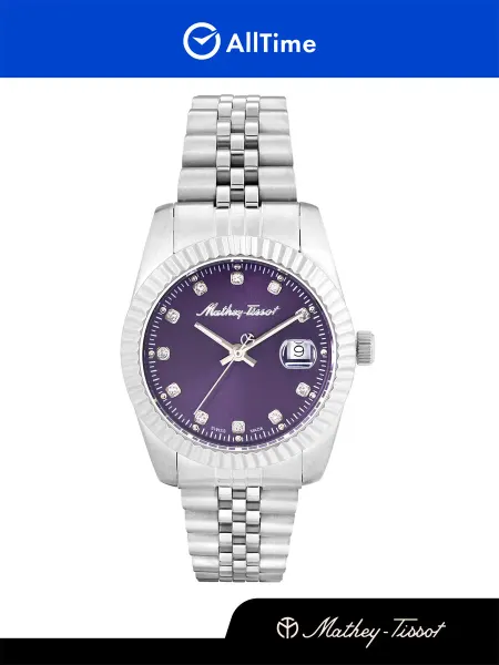 Mathey-Tissot Часы наручные швейцарские кварцевые круглые на браслете
