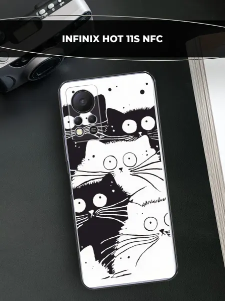 Infinix Чехол на HOT 11S NFC с котиками
