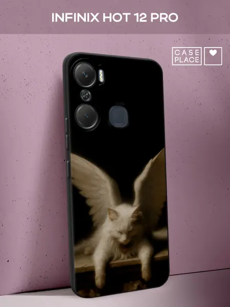 Infinix Чехол на Hot 12 Pro с котом