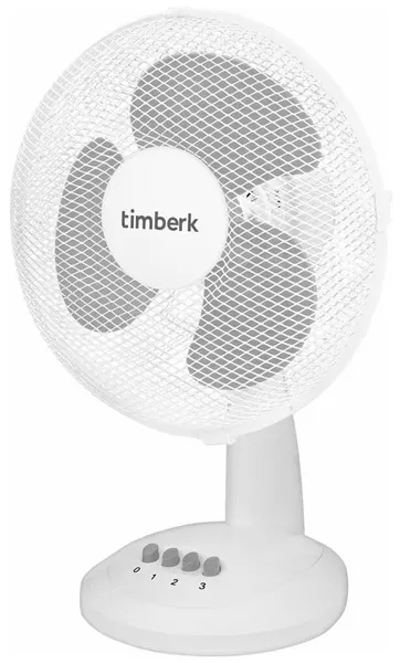 Настольный вентилятор Timberk 12", белый T-DF1201